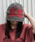 WEGO ナンバリングアップリケキャップ