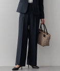 23区 S 【セットアップ対応/洗える】ウールライクカルゼ ワイド パンツ