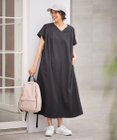 ANY L 【洗濯機可/ストレッチ】ナチュラルワッシャーワンピース