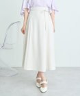 earth music&ecology ウエストリボンフレアスカート