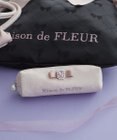 Maison de FLEUR リボンジャカードパールビジューロングポーチ