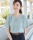 Tiaclasse 【新色追加・2WAY】ノーカラーブラウス