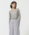 GRACE CONTINENTAL シアークルーニットトップ