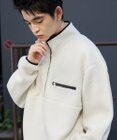 WEGO 【ユニセックス着用】フリース　ハーフZIPプルオーバー
