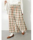 CRAFT STANDARD BOUTIQUE チェックギャザーロングスカート