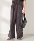 AMERICAN HOLIC 【接触冷感】リネンブレンドタックワイドパンツ