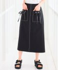 Feroux 【洗える】リボンポケット付きIライン スカート
