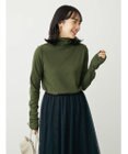 Green Parks カットリブタートルネックプルオーバー