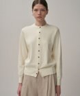 ATON FINE COMPACT COTTON | クルーネックカーディガン