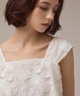 GRACE CONTINENTAL チュール刺繍トップ