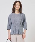 J.PRESS LADIES S リネンminiチェック プルオーバー ブラウス
