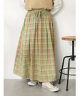 CRAFT STANDARD BOUTIQUE チェックギャザーロングスカート