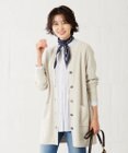 J.PRESS LADIES 【洗える】 ガスコットンアウター キーネック カーディガン