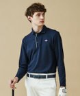 23区GOLF 長く愛せる定番人気！【MEN】【日本製】ハニカムカノコ 長袖ポロシャツ