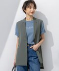 23区 L 【洗える】ライトシアーマットクロス ジレ