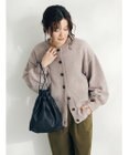 CRAFT STANDARD BOUTIQUE 洗えるコードモールクルーネックカーデイガン