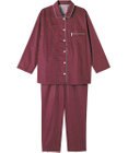 ワコール／睡眠科学 パジャマ 長袖 長ズボン 綿100%(本体) サテン生地 光沢感 なめらかな肌ざわり 上下セット 前開き YDX536 睡眠科学／ワコール