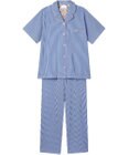 une nana cool 【綿混】ロンドンストライプ半袖パジャマ MADE WITH LIBERTY FABRIC