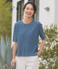 J.PRESS LADIES L 【洗える・抗菌防臭】VISCOSE STRETCH サマー ニット
