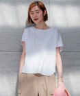 23区 L 【洗える】スムースデザイン フォルム カットソー