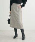 Green Parks きれいシルエットチェックＡラインスカート