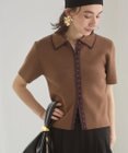 WEGO 【ANGIE VINTAGE/サマーニット】フロントホックポロニット