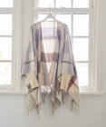 ANY SIS ノーブルチェック ポンチョ ストール