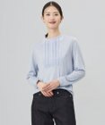 J.PRESS LADIES ウォッシャブルウール タック ドットレース カットソー