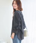 Tiaclasse 【洗える】ドロストギャザー袖シャツチュニック