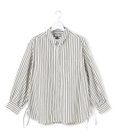 J.PRESS YORK STREET 【WOMEN】サイドドローストリング シャツブラウス