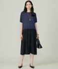 自由区 L 【洗える】タフタコンビ半袖 ワンピース