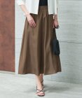 ICB L 【UVケア・速乾・洗える】シルクエステルタフタ フレアスカート