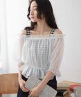WEGO 【２点セット】キャミSETオーガンジーオフショルブラウス