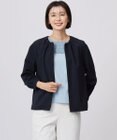 J.PRESS LADIES 【洗える・接触冷感・防シワ・吸水速乾】BREEZE COOL  ノーカラー ブルゾン