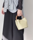 INTER-CHAUSSURES 【LORISTELLA】バンブーハンドルレザーバケットバッグ