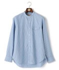 J.PRESS MEN 【WEB・一部店舗限定】コットンブロードストライプ バンドカラーシャツ