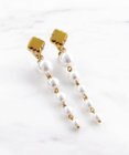 TOCCA LONG PEARL CLOVER EARRINGS イヤリング
