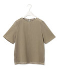 ICB 【洗える】コットンリップル Tブラウス