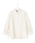 J.PRESS YORK STREET 【WOMEN】サイドドローストリング シャツブラウス