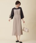ANY SIS 【Lily Calin】シャイニードットコンビ ドレス