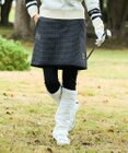 23区GOLF 【WOMEN】ガンクラブチェックプリントスカート