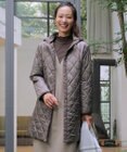 J.PRESS LADIES L 【WEB限定カラーあり・2way】コンパクトタフタキルティング  フーデッド コート