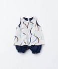 TRICOTE カットリボン柄 ロンパース