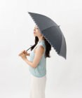 AURORA 【 BLAO（ブラオ）】サマーシールド ボーラー刺しゅう晴雨兼用傘(長傘)
