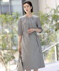 J.PRESS LADIES S 【洗える・UV加工・吸水速乾】OXIJEWELストレッチ ワンピース