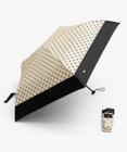 TOCCA 【晴雨兼用・UVカット率(紫外線遮蔽率)99.9%以上・遮光率99.9%以上・防水】CHECKER RIBBON LIGHT UMBRELLA 超軽量折り畳み傘