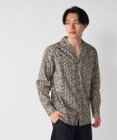 OP／FILA 【Ocean Pacific】プリント長袖オープンネックシャツ
