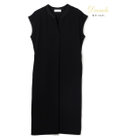 BEIGE， 【セットアップ対応】CINDY / 配色ネック フレンチドレス
