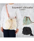 tsumori chisato CARRY スカラップ 刺繍 ショルダーバッグ 巾着