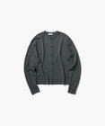 ATON GARMENT DYED CASHMERE SILK | クルーネックカーディガン